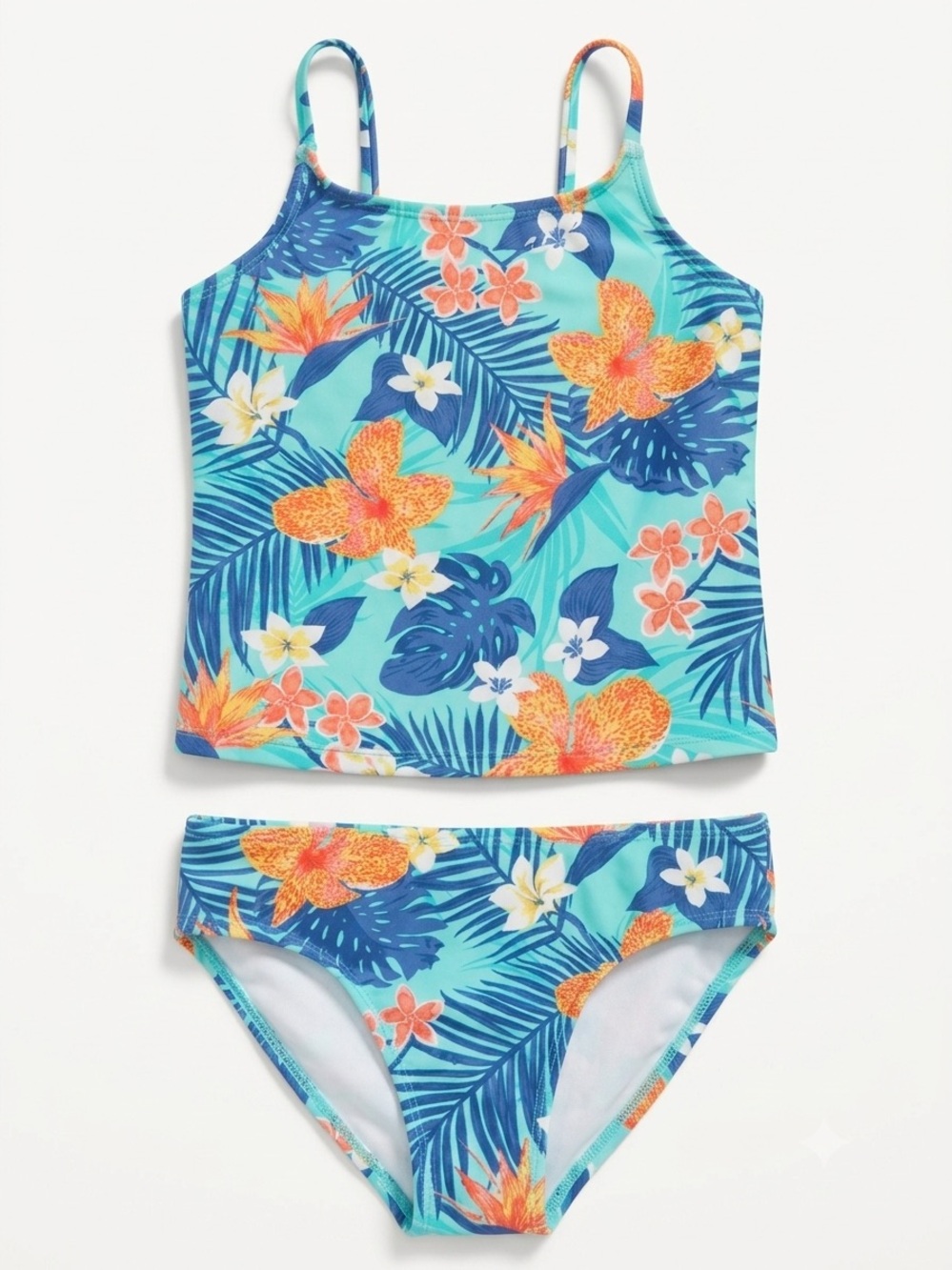 Girl’s Children’s Place 2-Piece Swimsuit with Tankini Top (Size M 7/8)